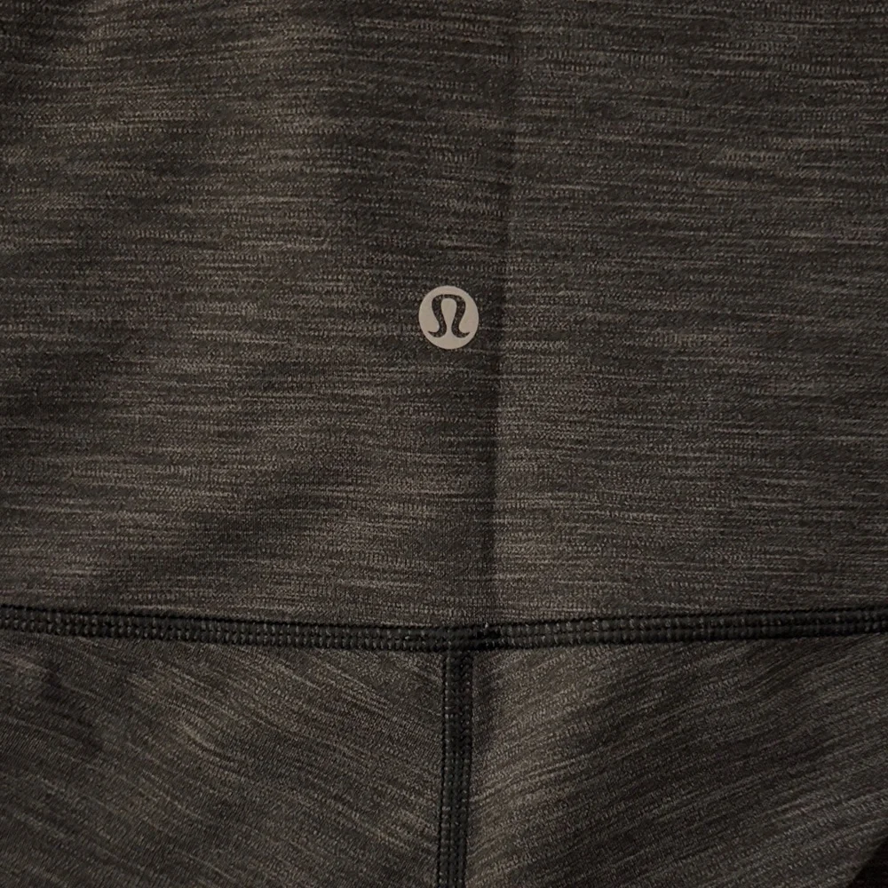 High-Waisted Grey Lululemon Leggings - Picture 3 of 3